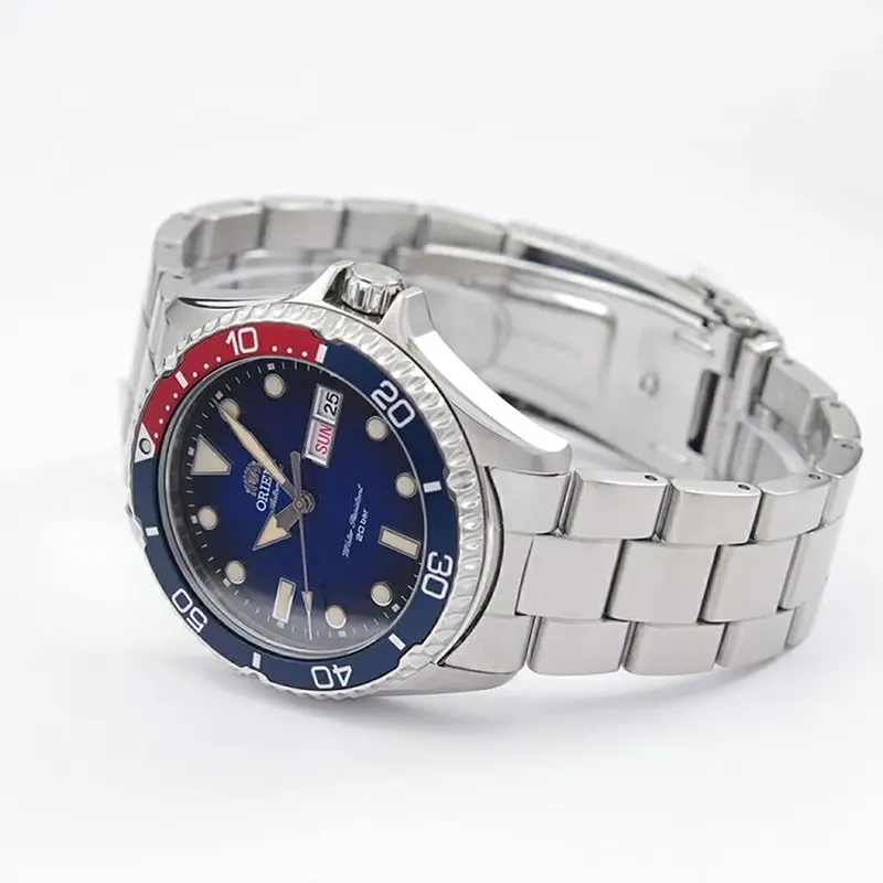 Orient Kamasu II Blue Dial Pepsi Diver Men's Watch- RA-AA0812L